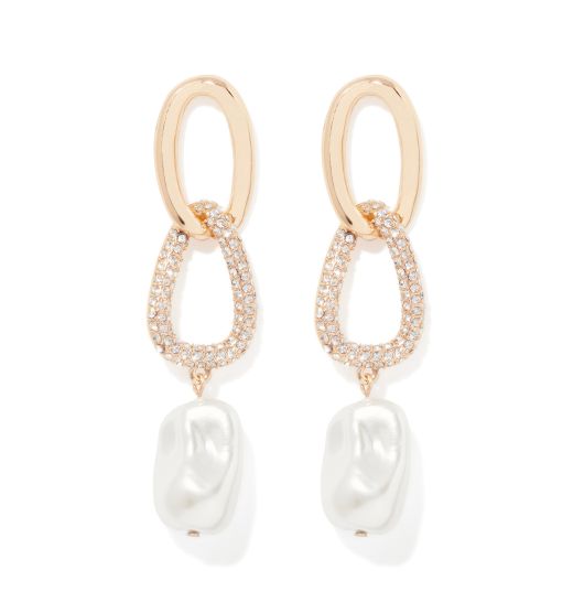 Signature Connor Crystal & Pearl Drop Earring