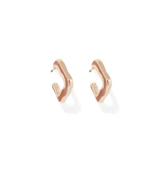 Alexa Organic Acrylic Hoop Earring