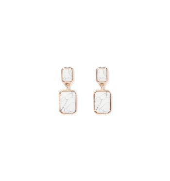 Shayla Square Stone Drop Earring