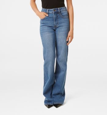 Kira Petite Relaxed Flare Jeans