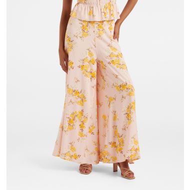Buy Blush Inglewood Floral Indianna Petite Wide Leg Pants ...