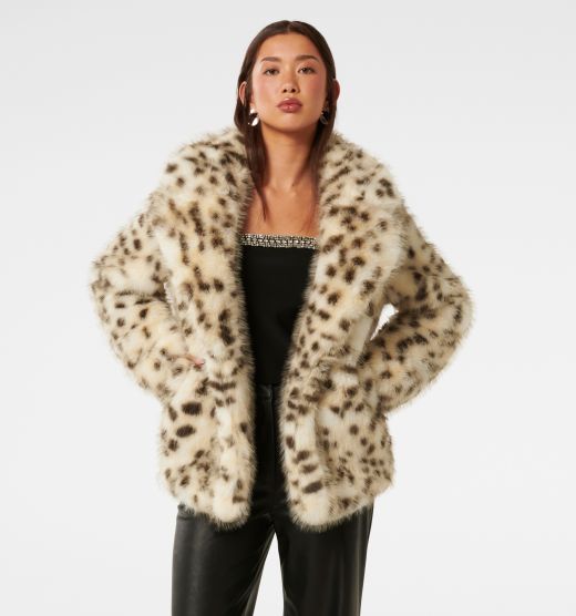 Suzie Animal Faux Fur Coat