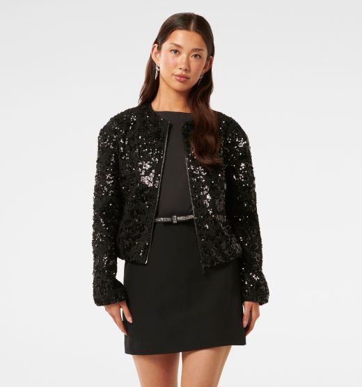 Robyn Sequin Bomber Jacket