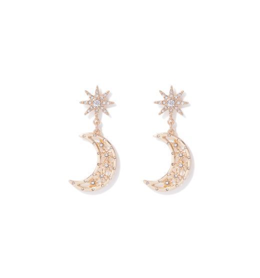 Sirena Stone Moon Earring