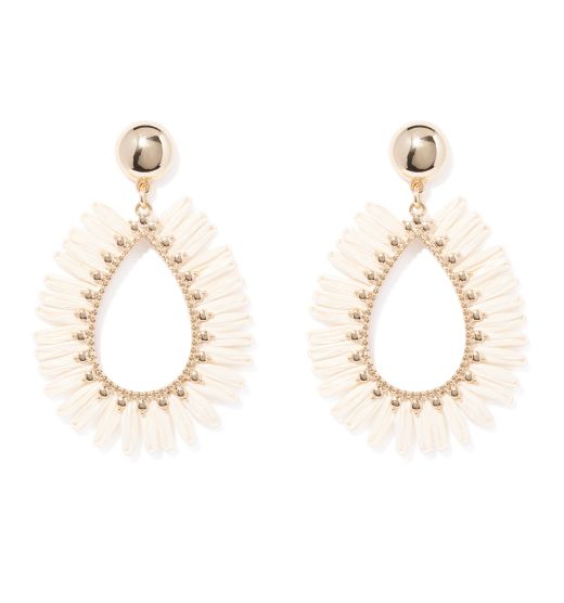 Luella Large Woven Teardrop Earring