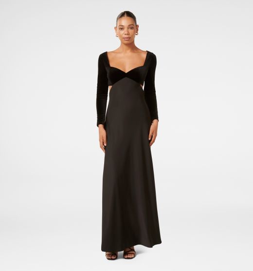 Hadley Velvet Satin Maxi Dress