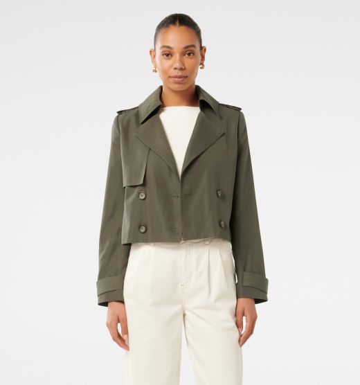 Ellie Crop Trench Coat