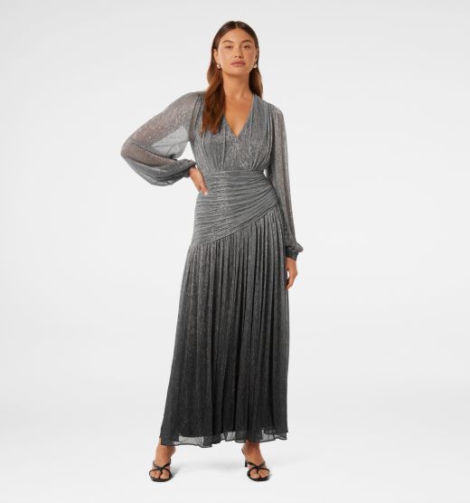 Viv Ombre Plisse Maxi Dress