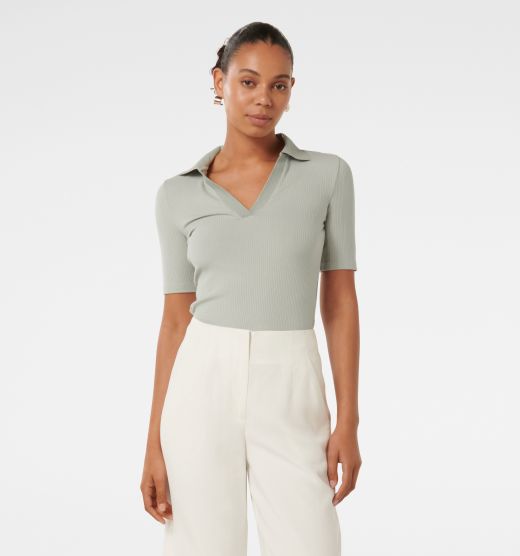 Pamela Polo V-Neck Top