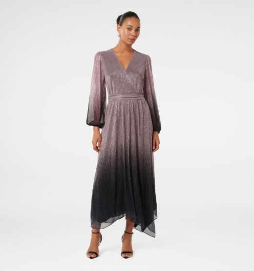 Gisele Ombre Plisse Maxi Dress