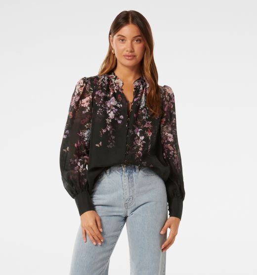 Parker Placement Print Top