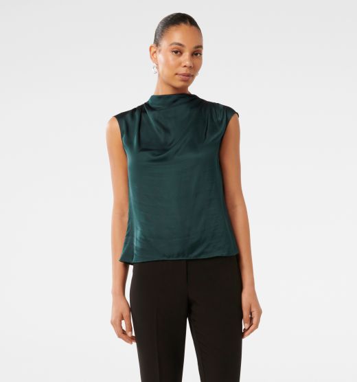 Jess Drape Neck Blouse