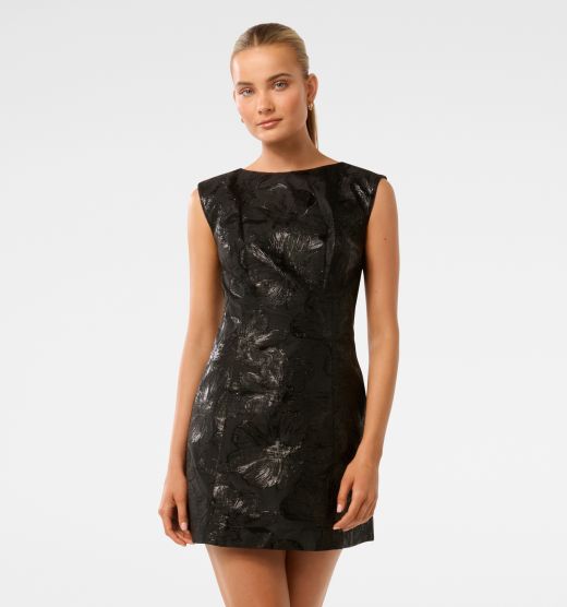 Evan Jacquard Mini Dress