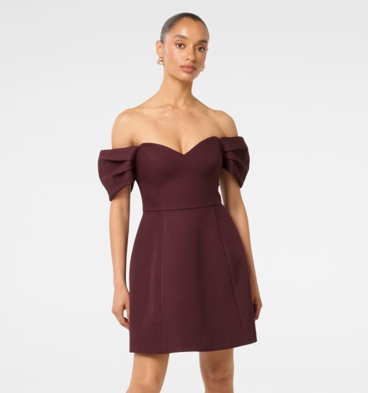 Sylvia Petite Off Shoulder Mini Dress