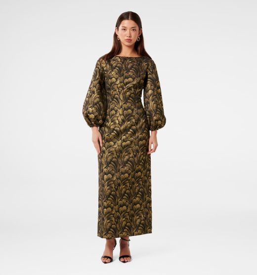 Mona Jacquard Maxi Dress