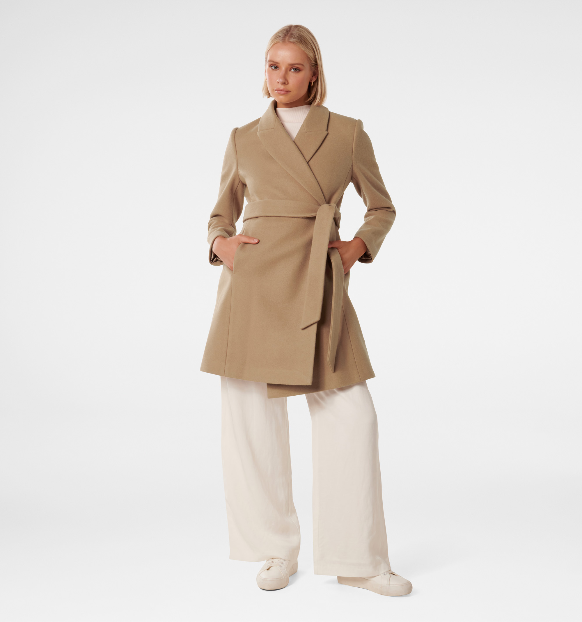 Buy Brown Jenny Fit and Flare Coat Online