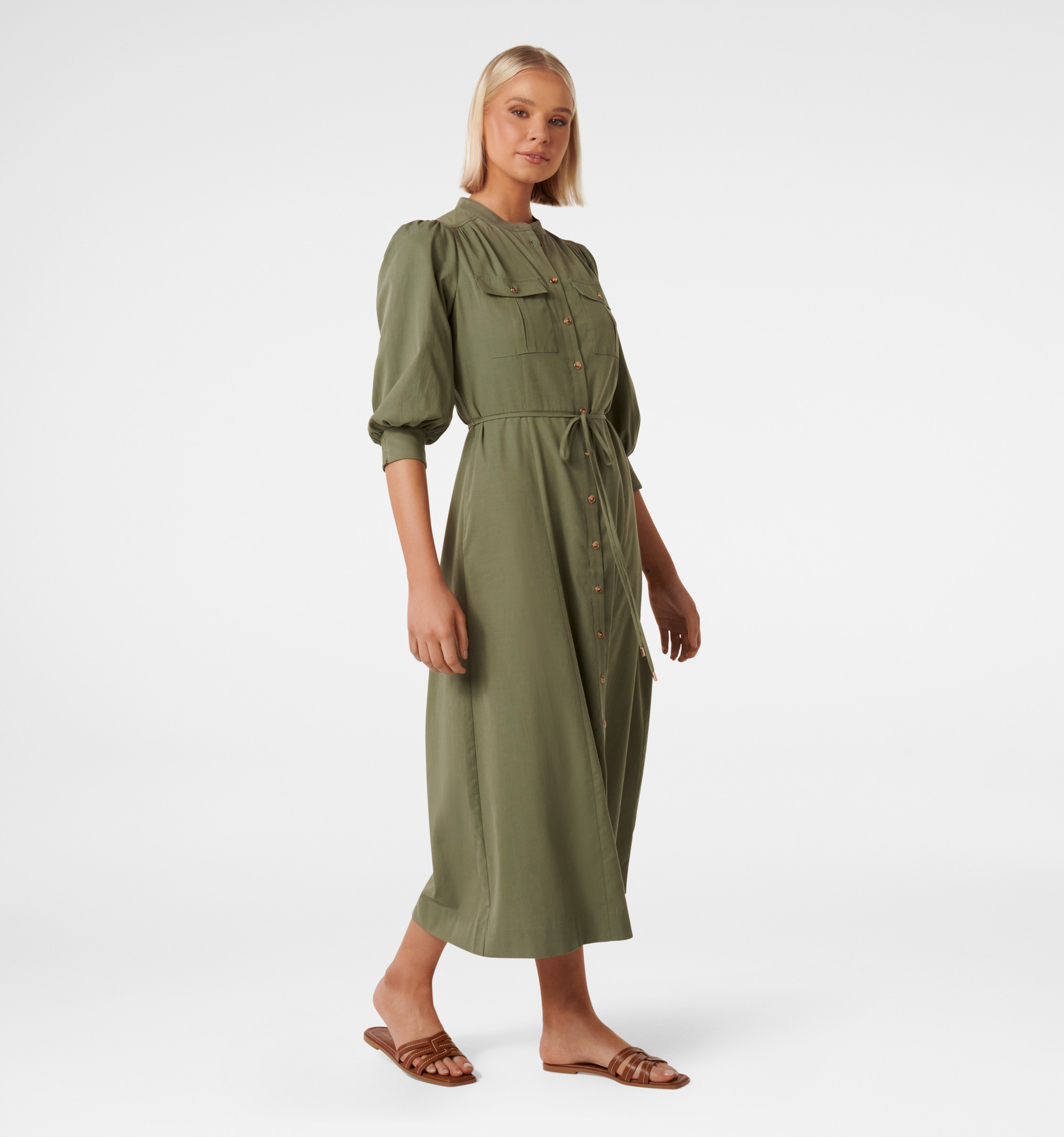 A line shops midi shirt dress