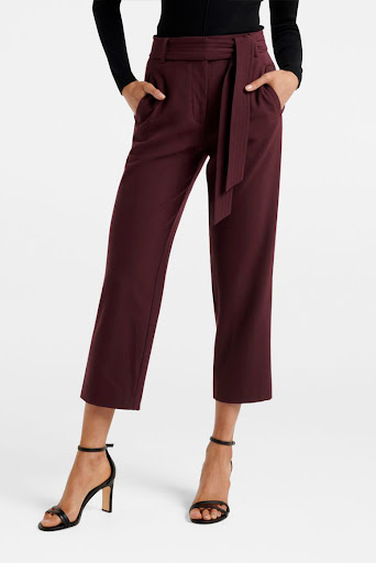 Belle Belted Straight Leg Pants