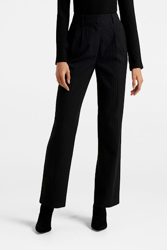 Demi Pinstripe Straight Leg Pants