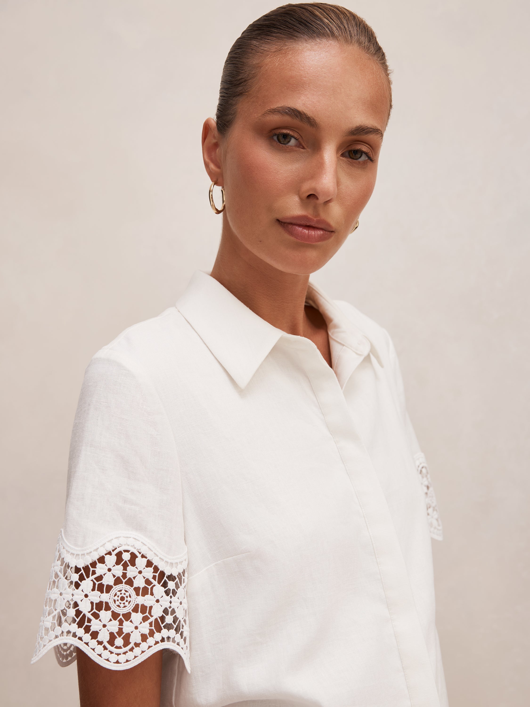 Skye Lace Trim Shirt