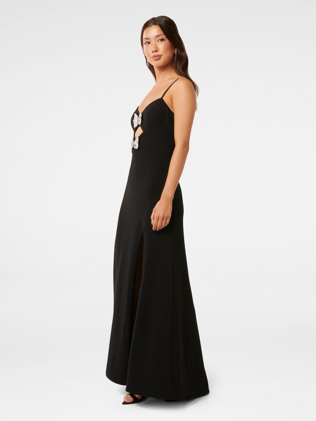  Brynn Strappy Bow Maxi Dress