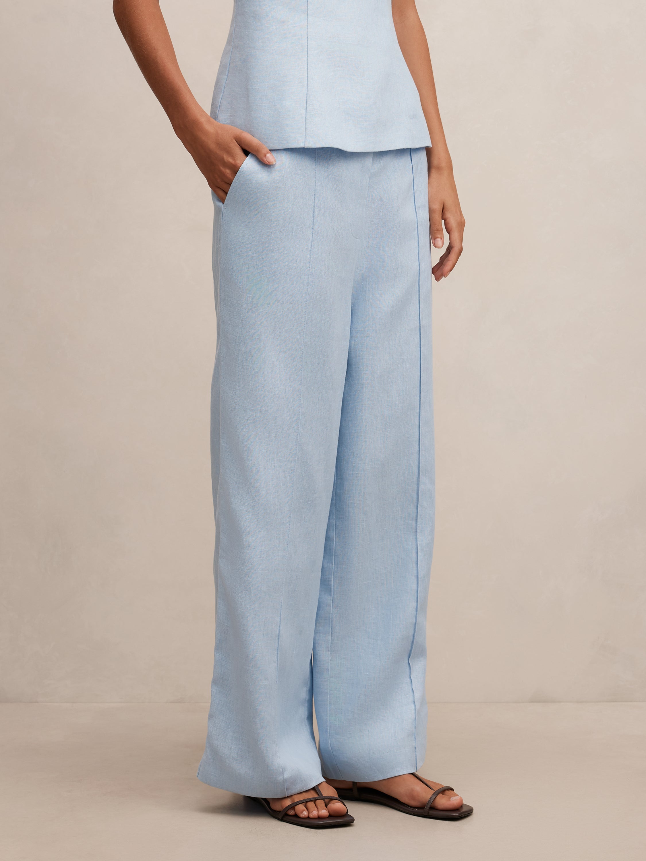 Posey Linen Wide Leg Pant