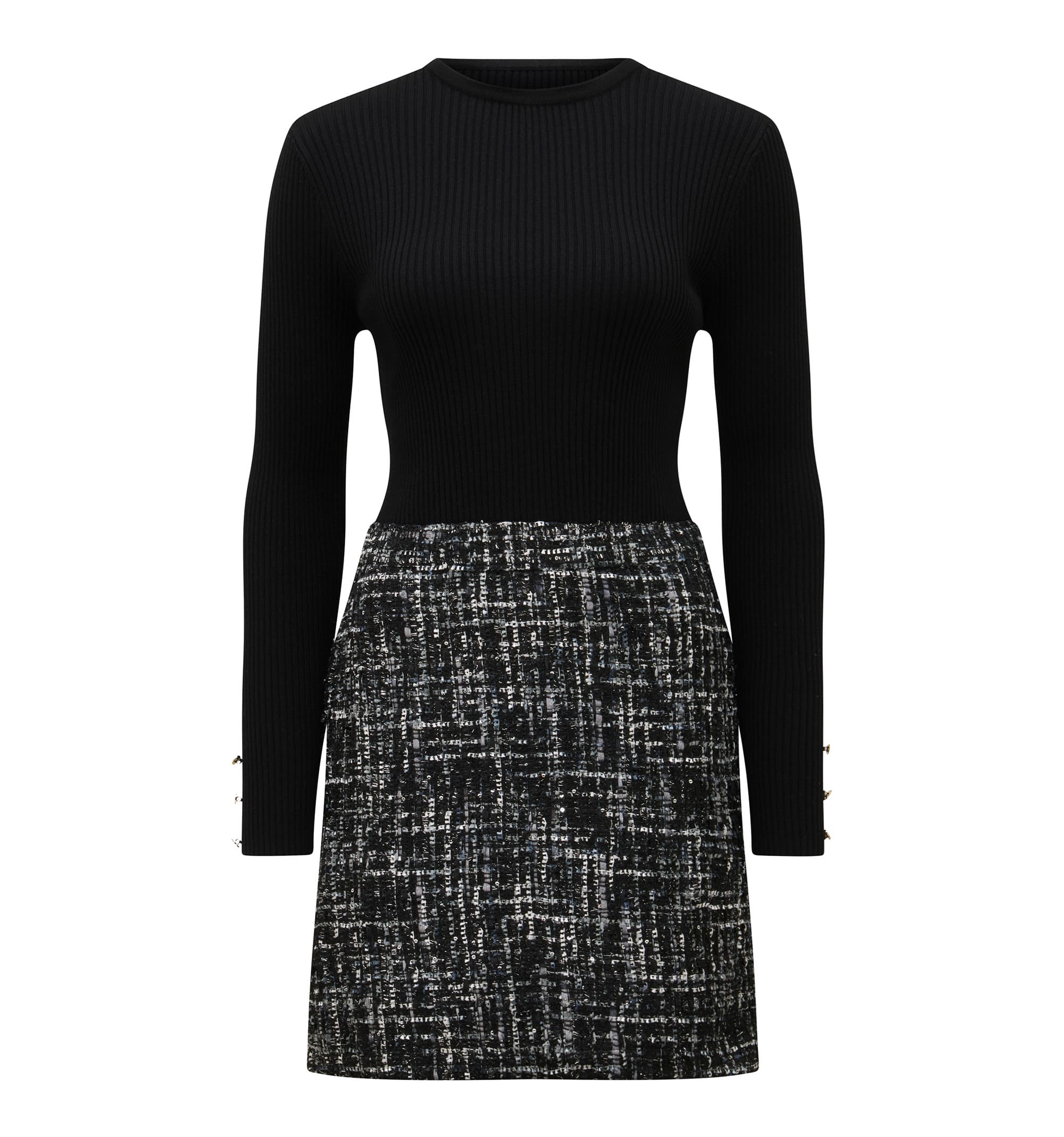 Gina Boucle Knit Mini Dress