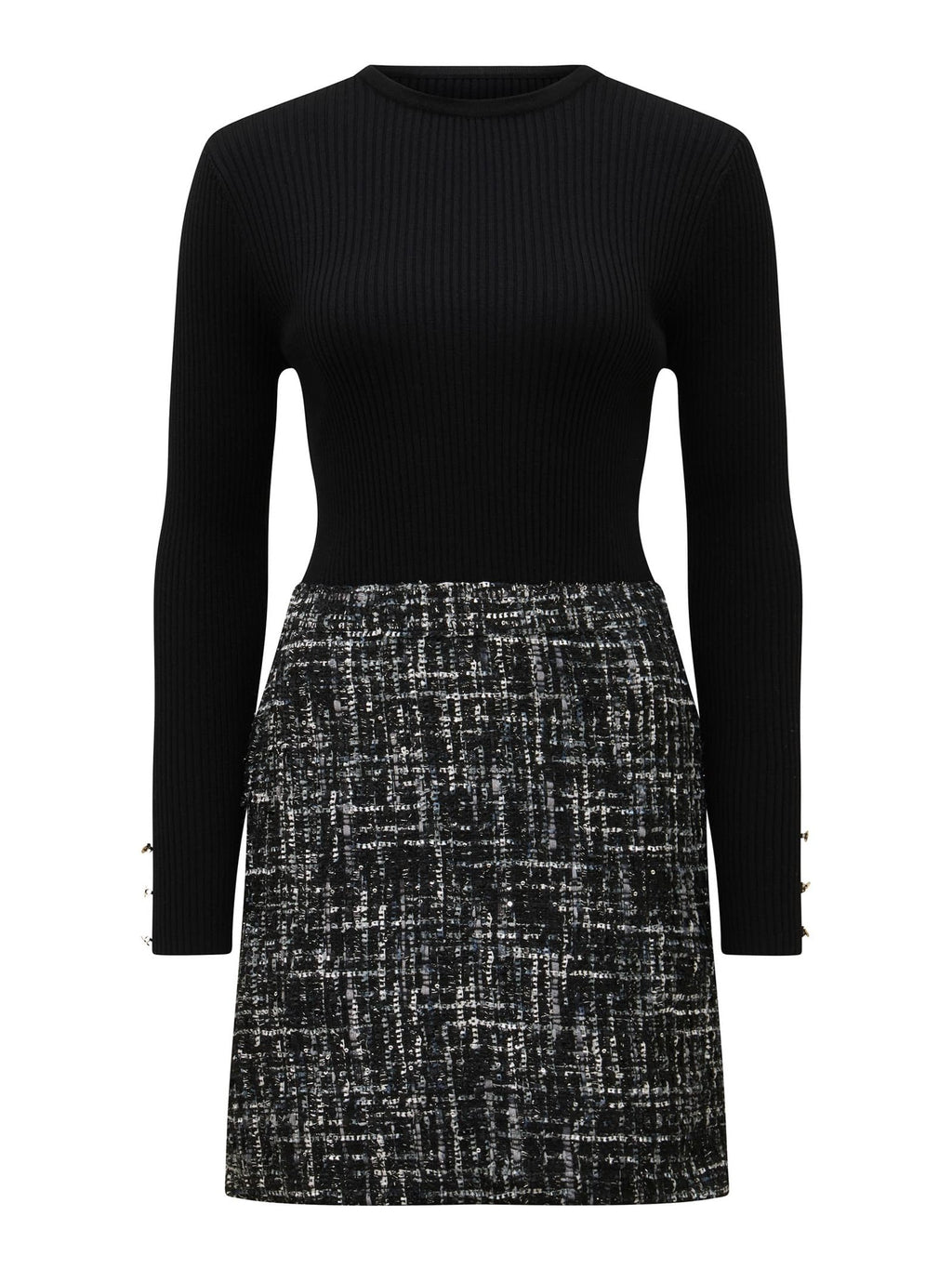  Gina Boucle Knit Mini Dress