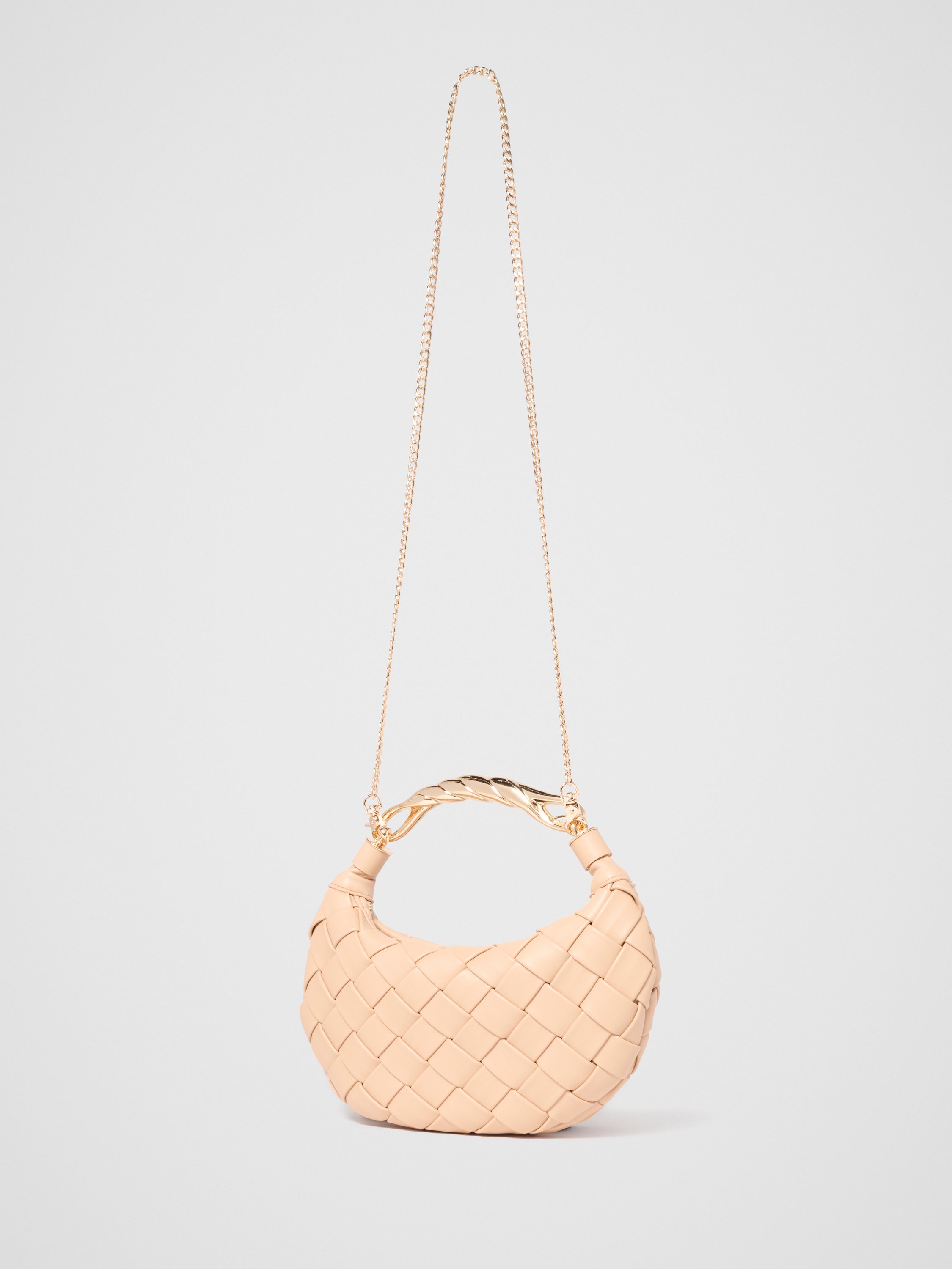 Willa Weave Metal Handle Bag
