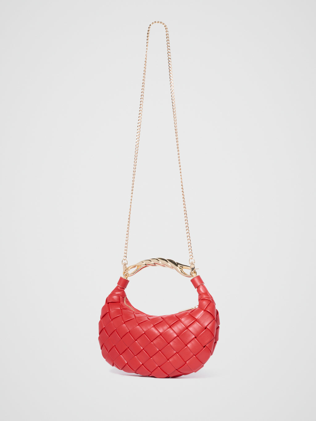 Willa Weave Metal Handle Bag