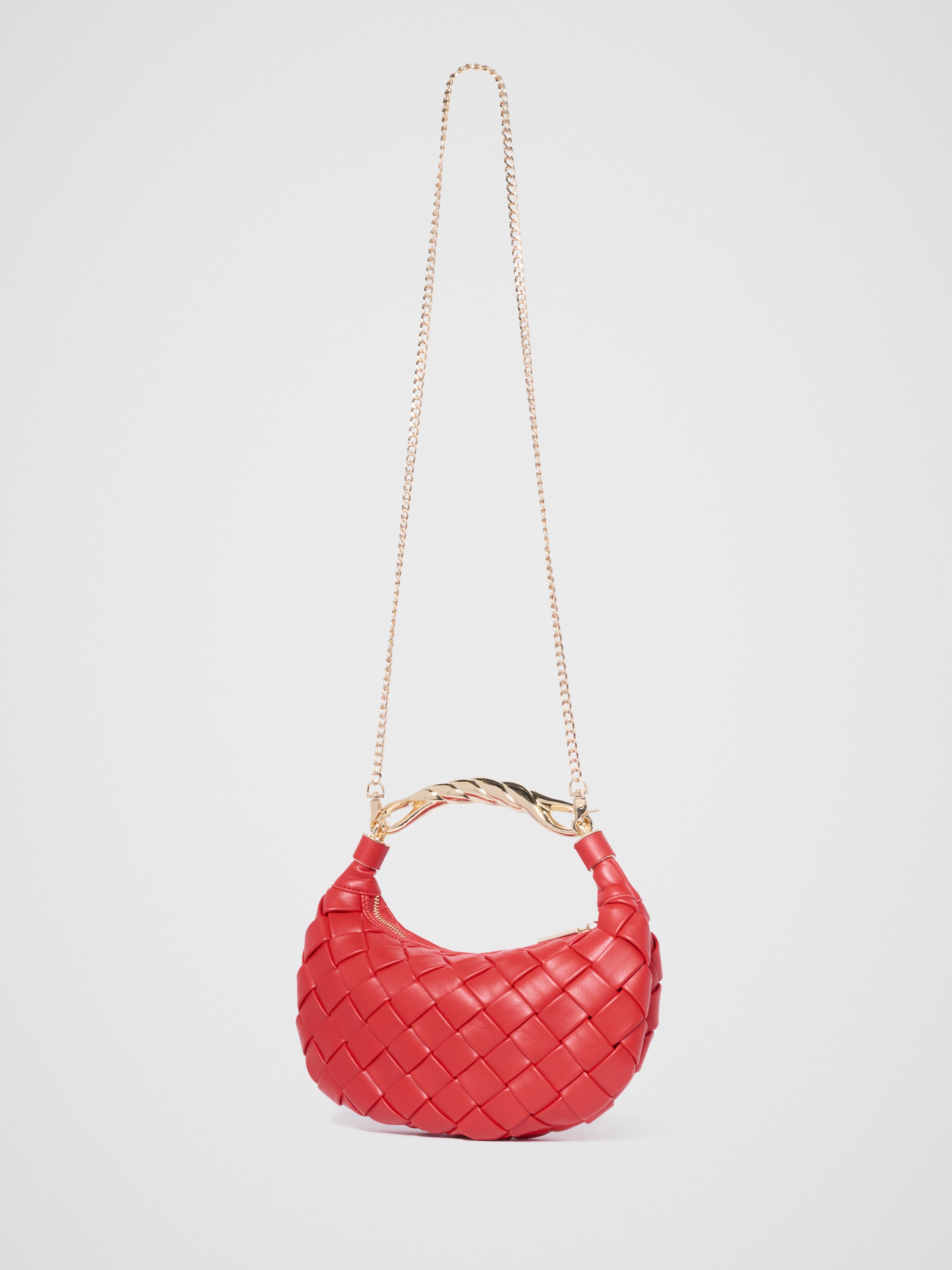 Willa Weave Metal Handle Bag