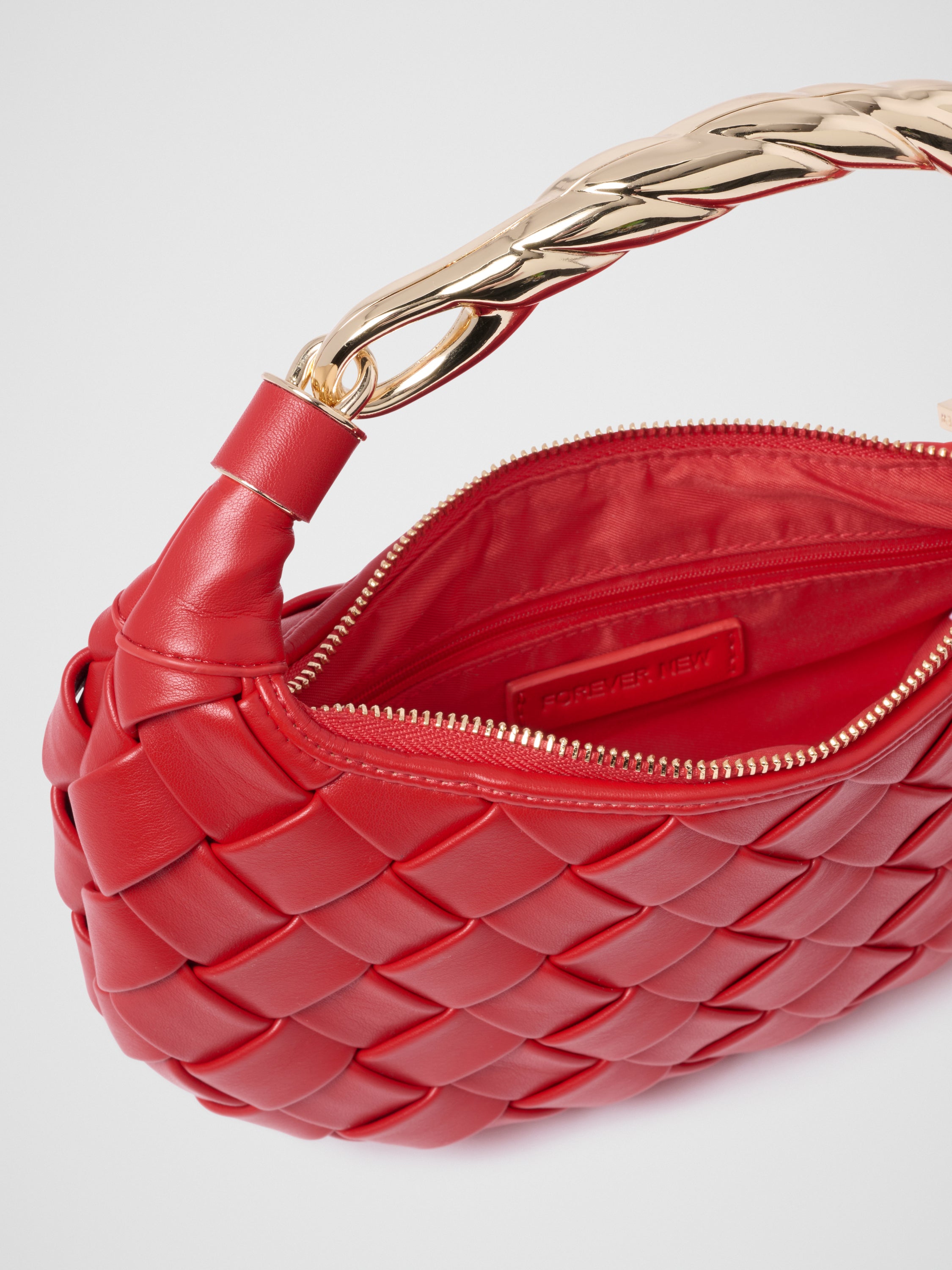 Willa Weave Metal Handle Bag