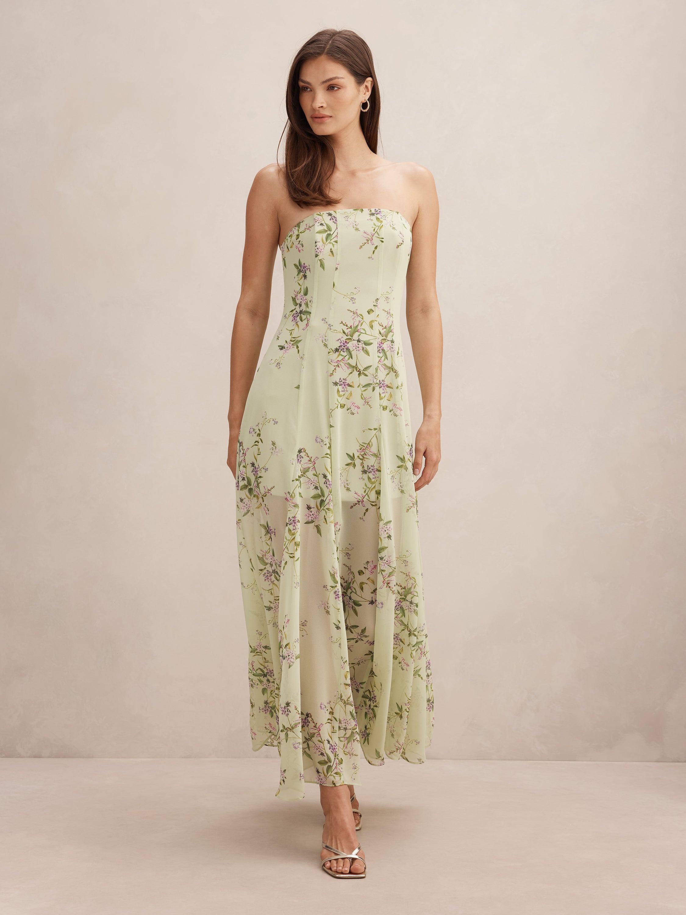 Kimora Strapless Midi Dress
