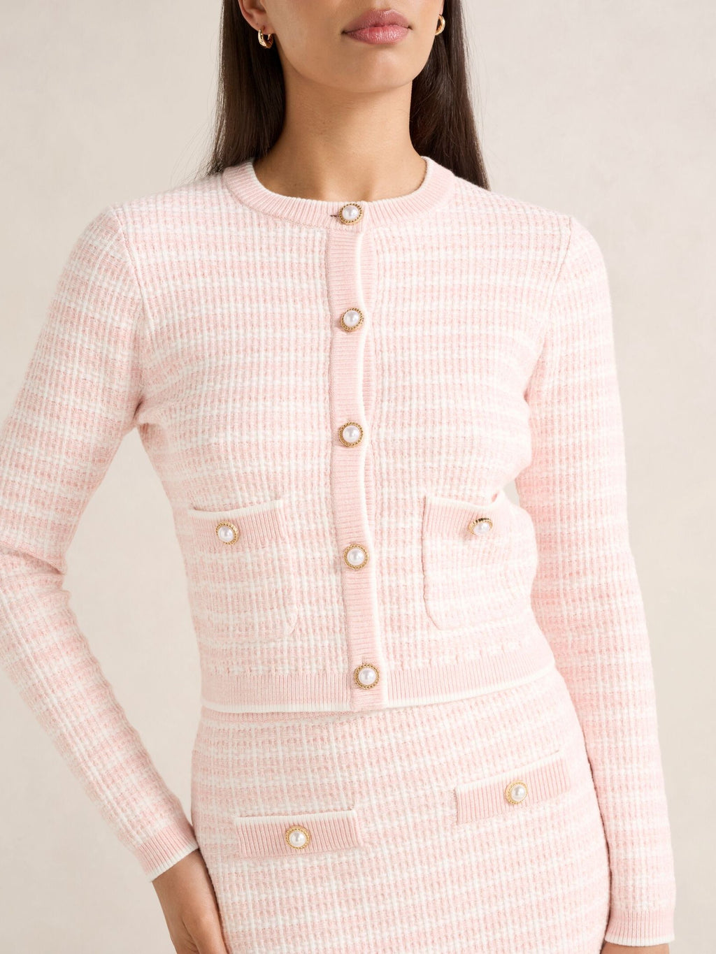 Louise Boucle Knit Cardigan