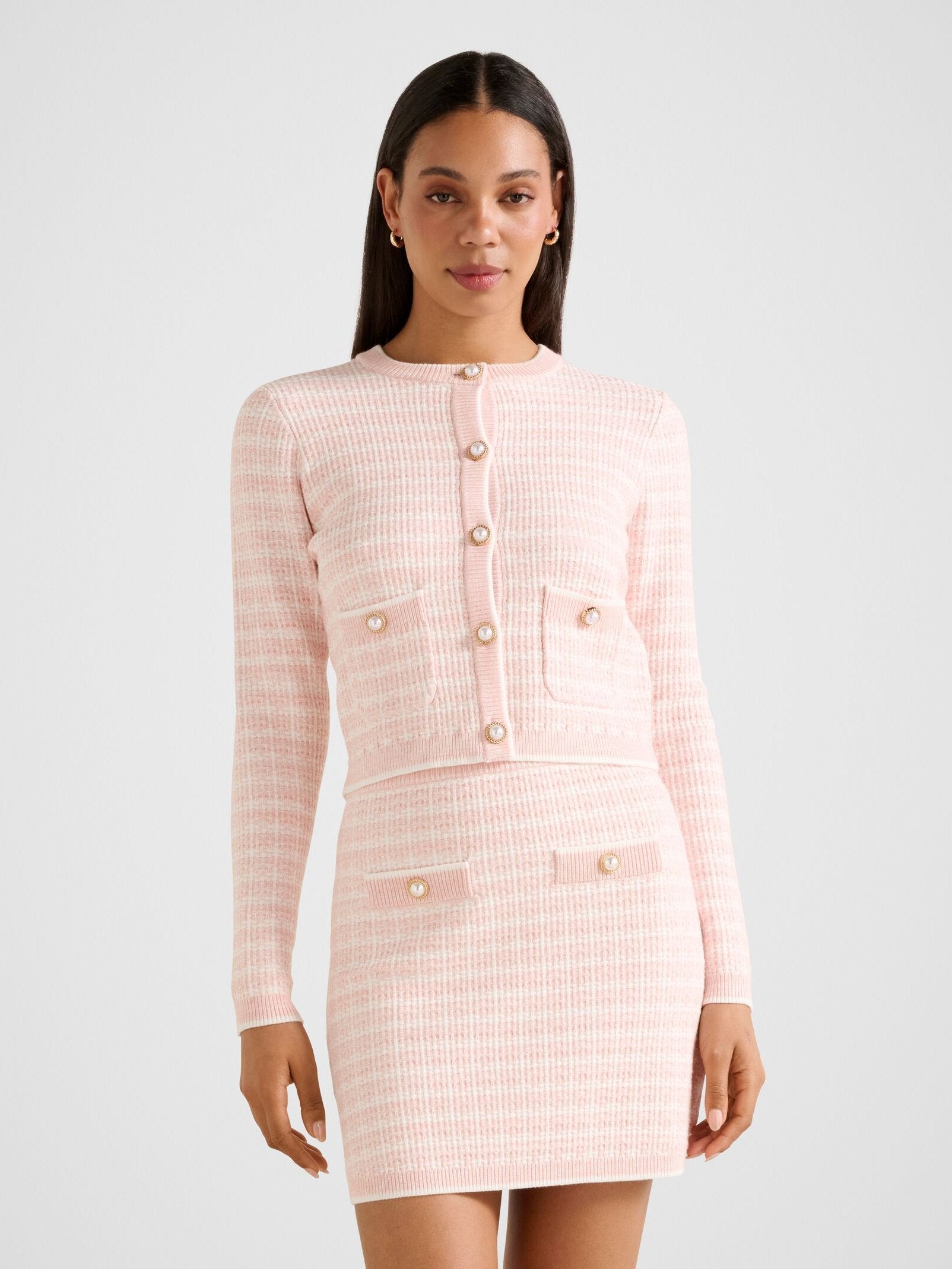 Louise Boucle Knit Cardigan