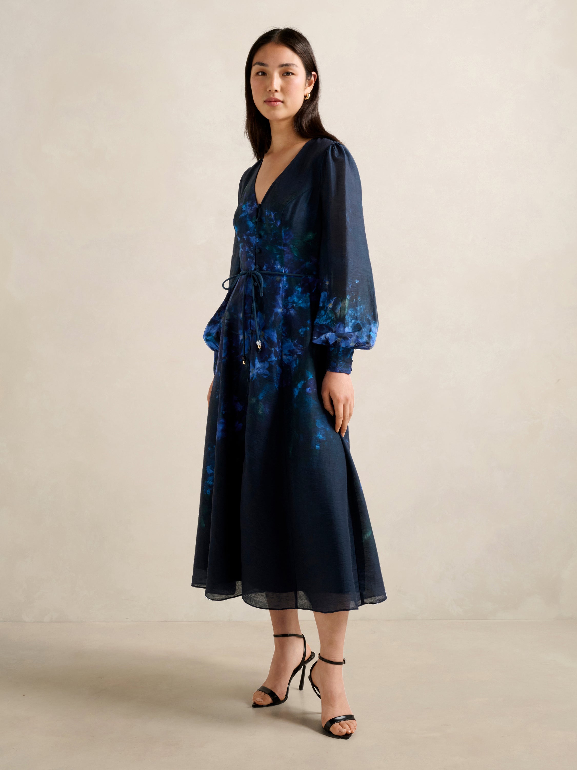 Kahlani Printed Midi Dress