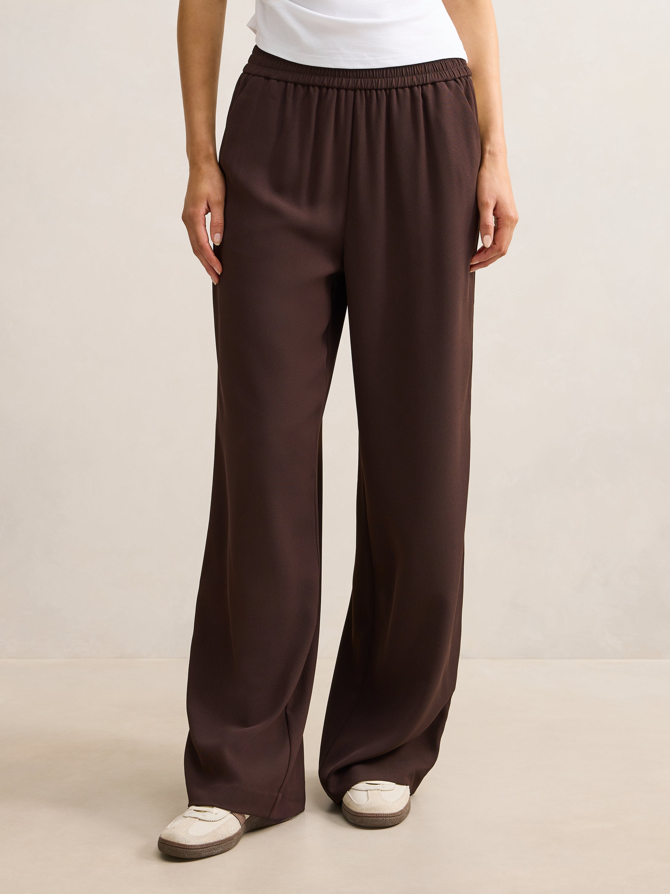 Aleyna Side Stripe Wide Leg Pant