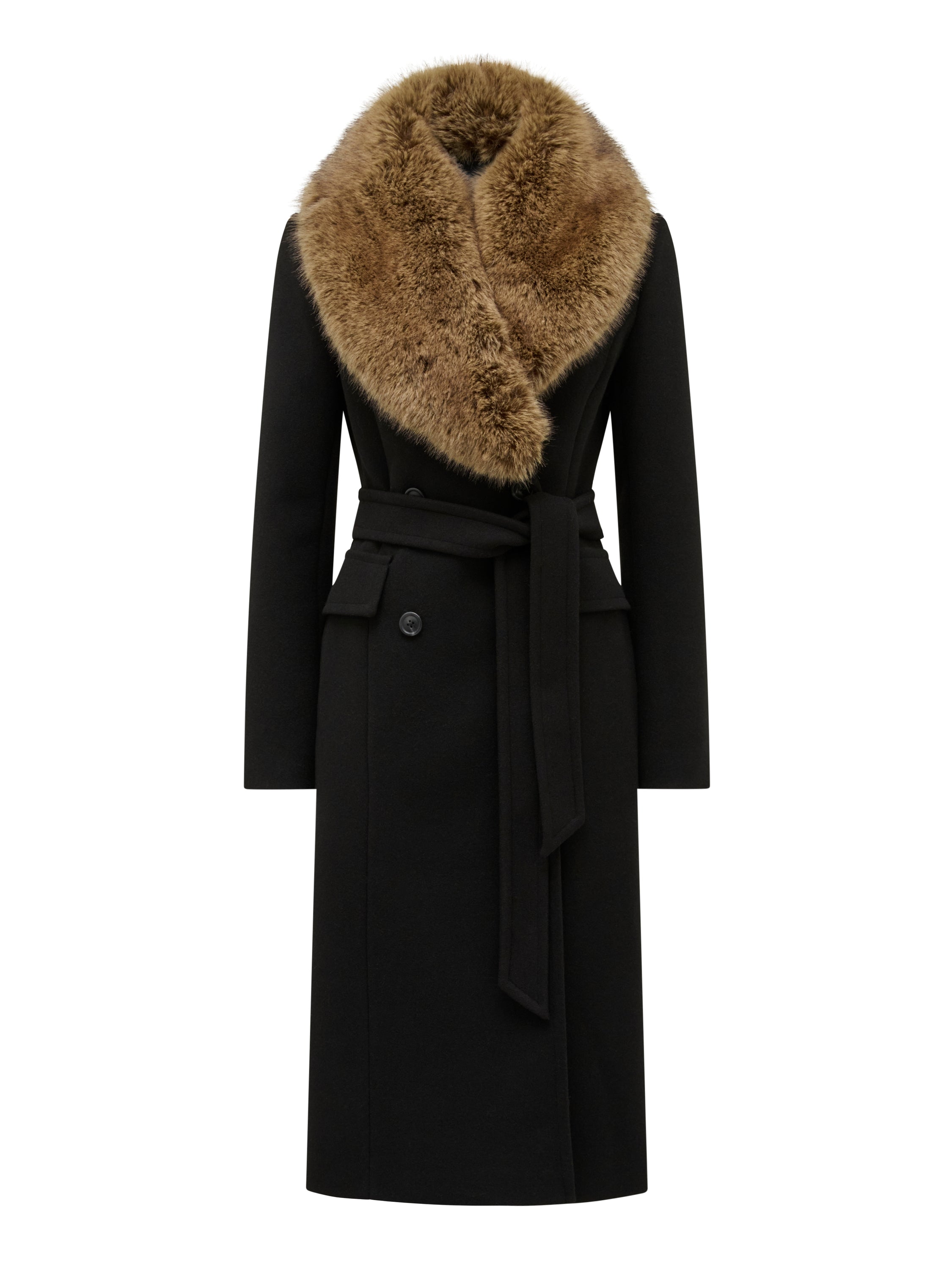 Chelsea DB Fur Collar Coat
