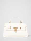 Liana Lock Detail Top Handle Bag