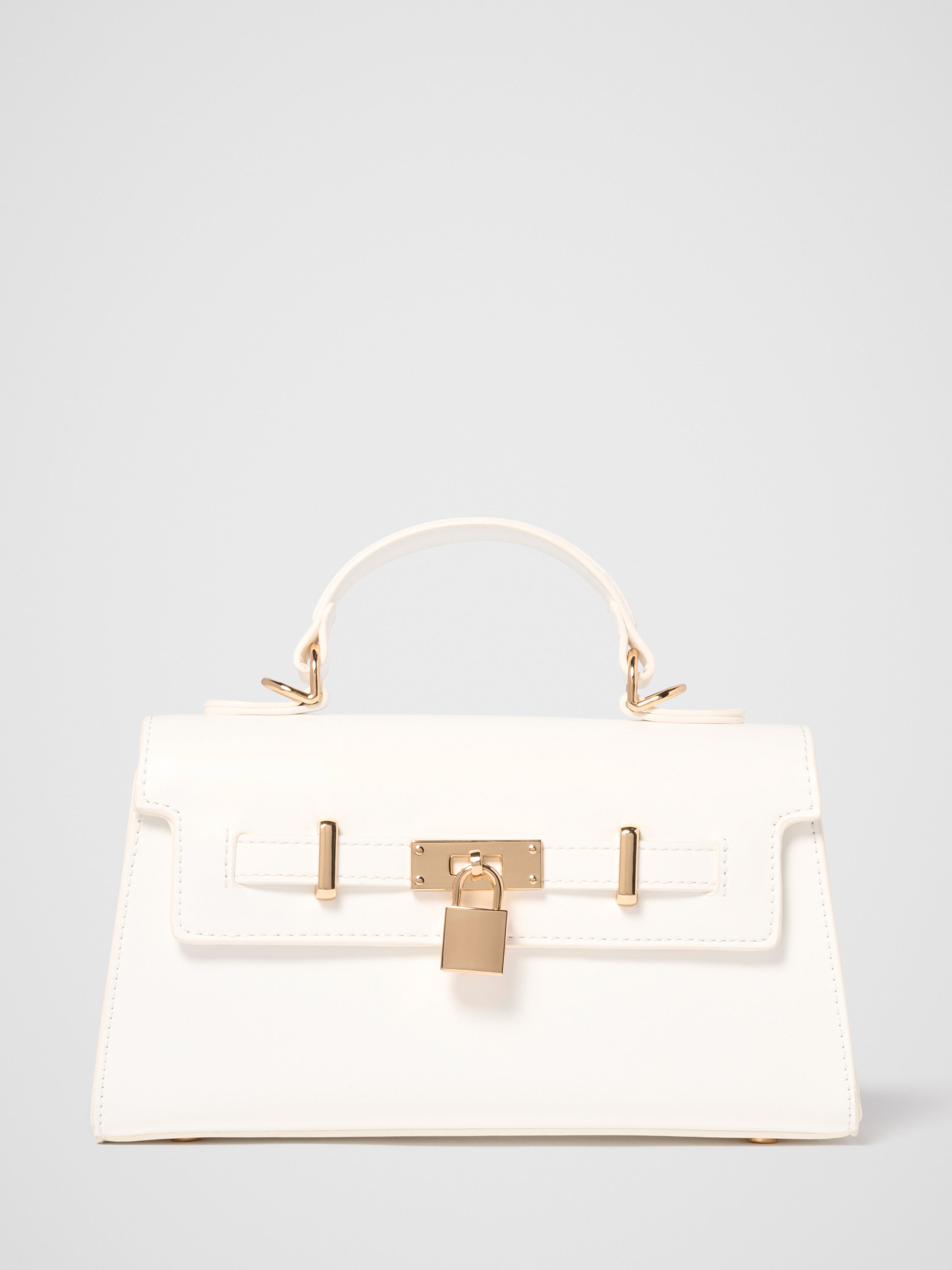Liana Lock Detail Top Handle Bag