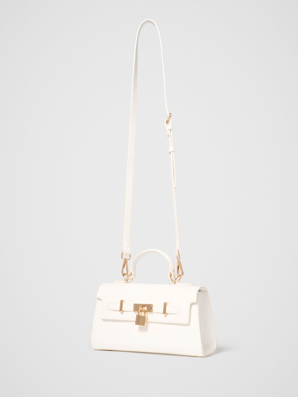 Liana Lock Detail Top Handle Bag