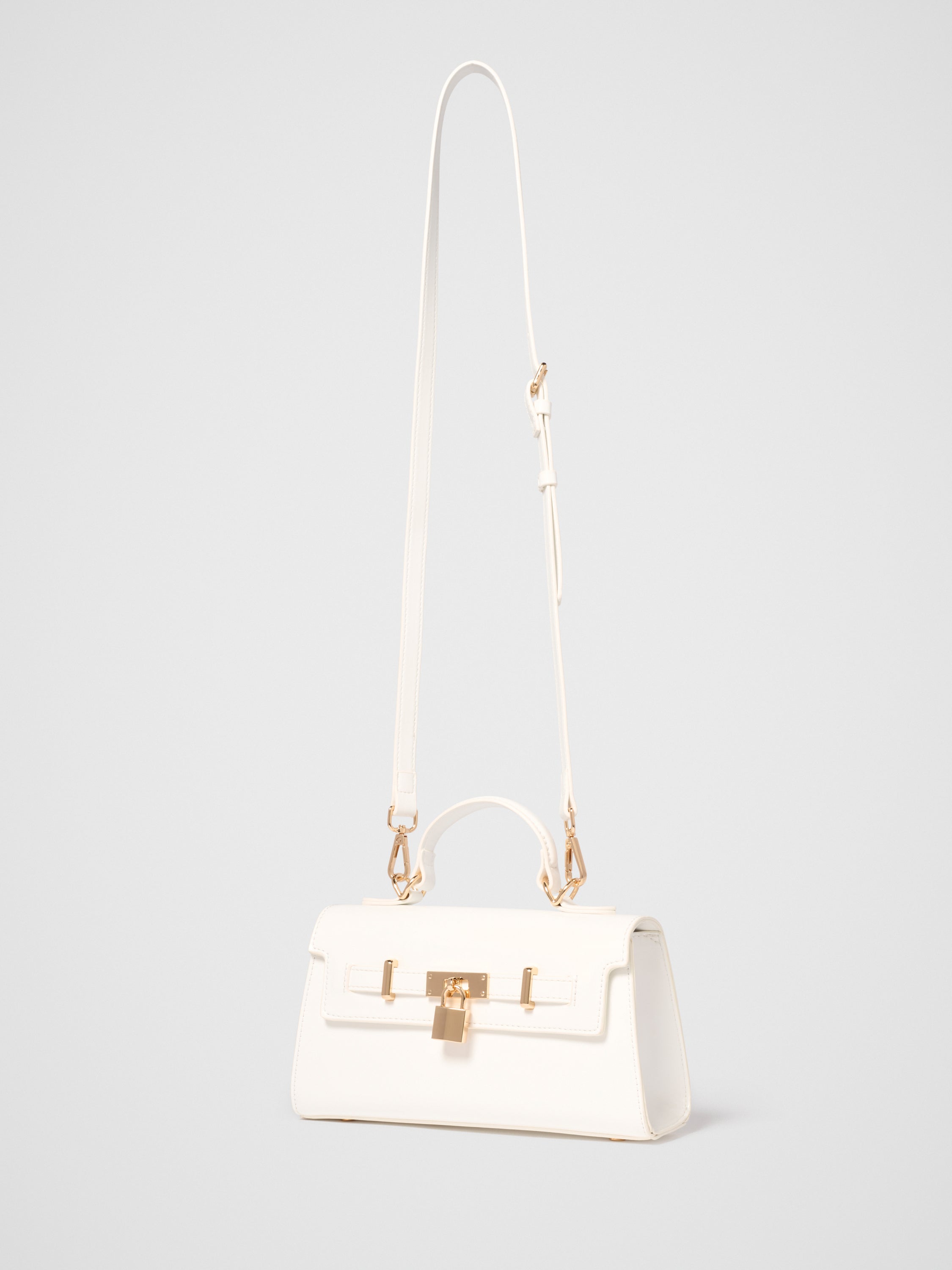Liana Lock Detail Top Handle Bag