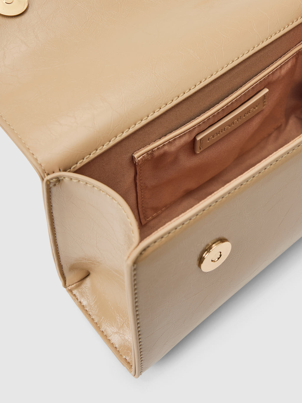 Liana Lock Detail Top Handle Bag