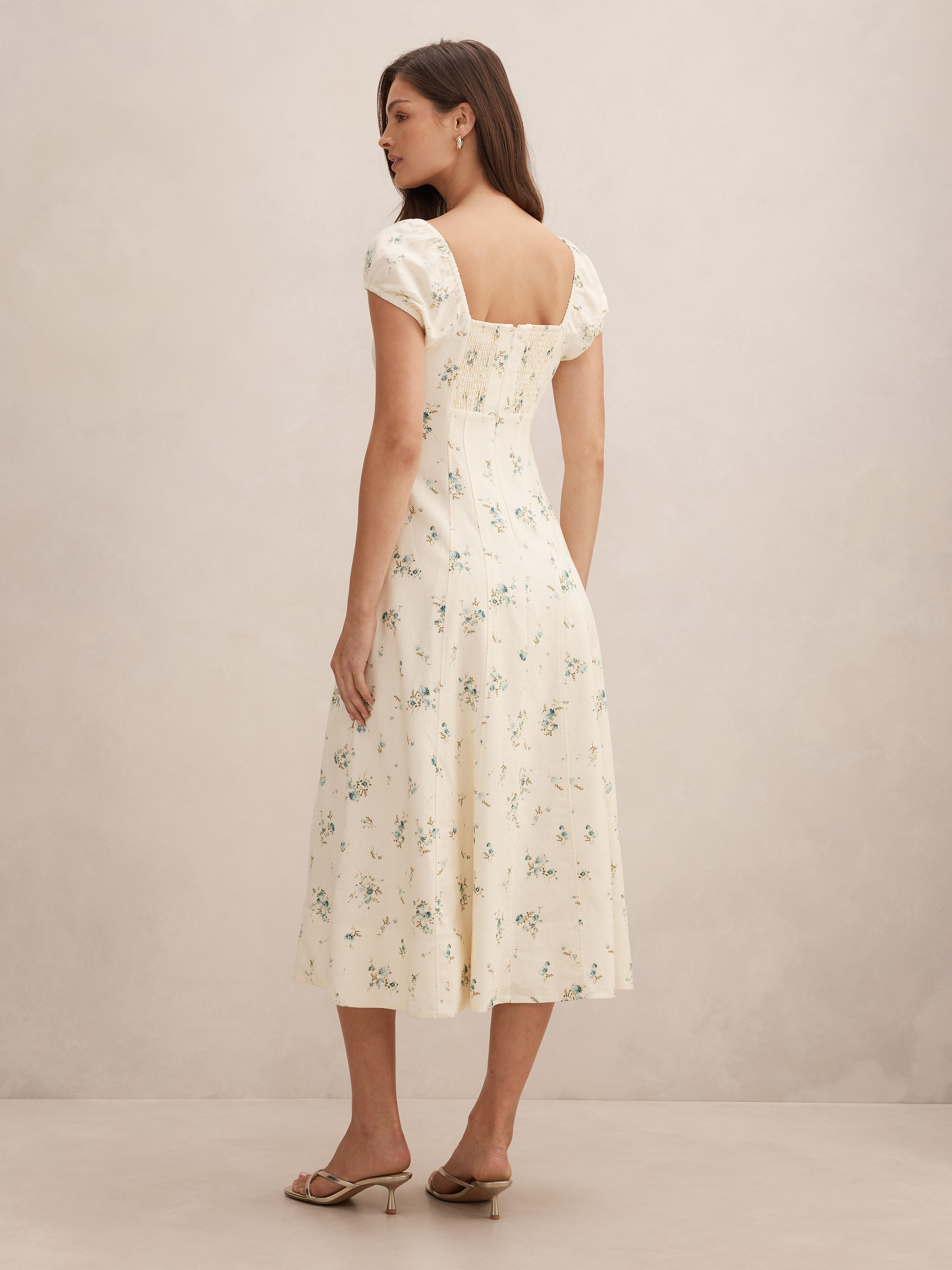 Sallie Tie Front Midi Dress