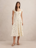 Sallie Tie Front Midi Dress