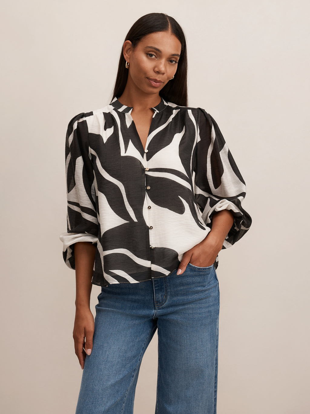 Adaline Printed Blouse