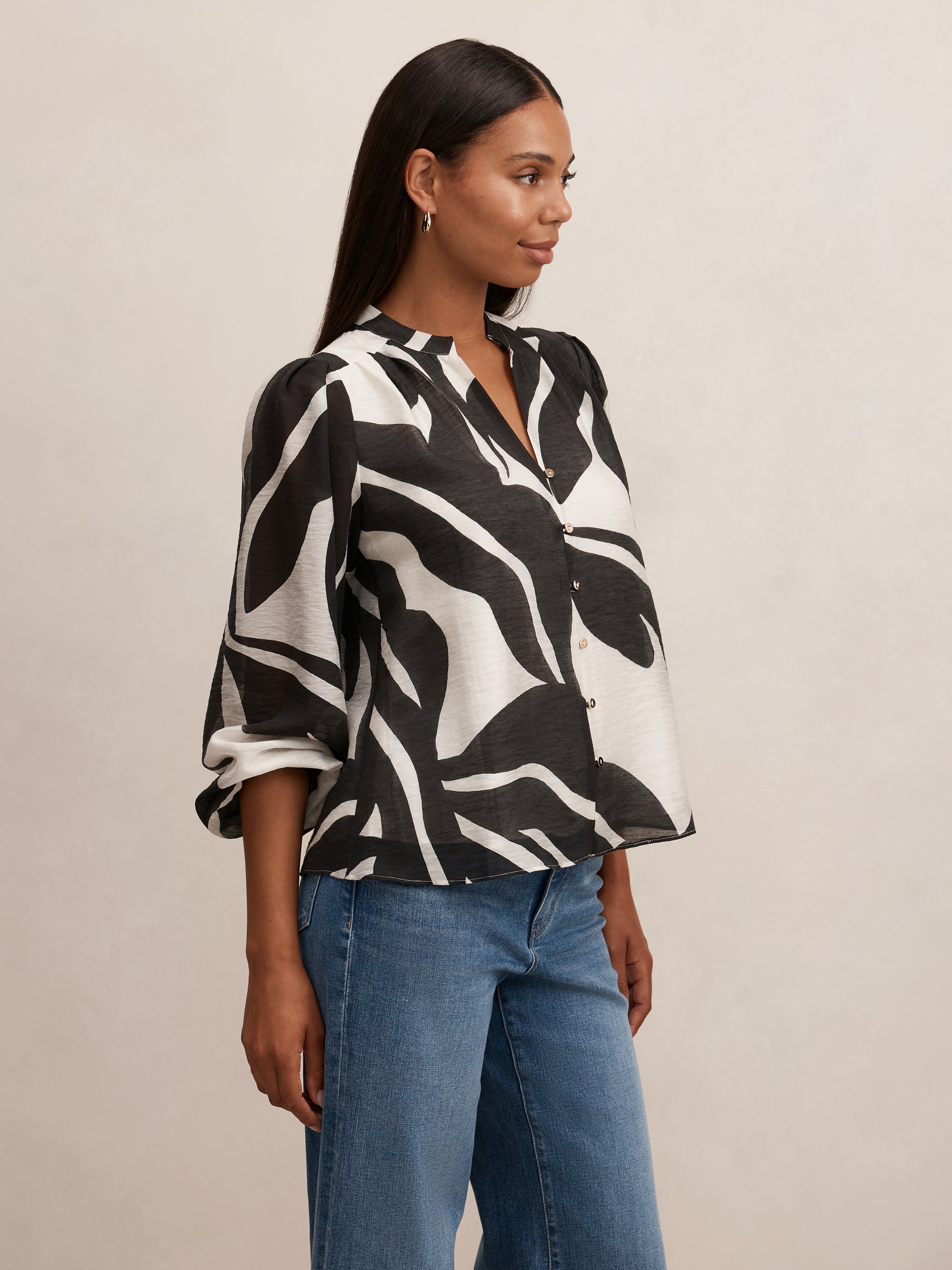 Adaline Printed Blouse