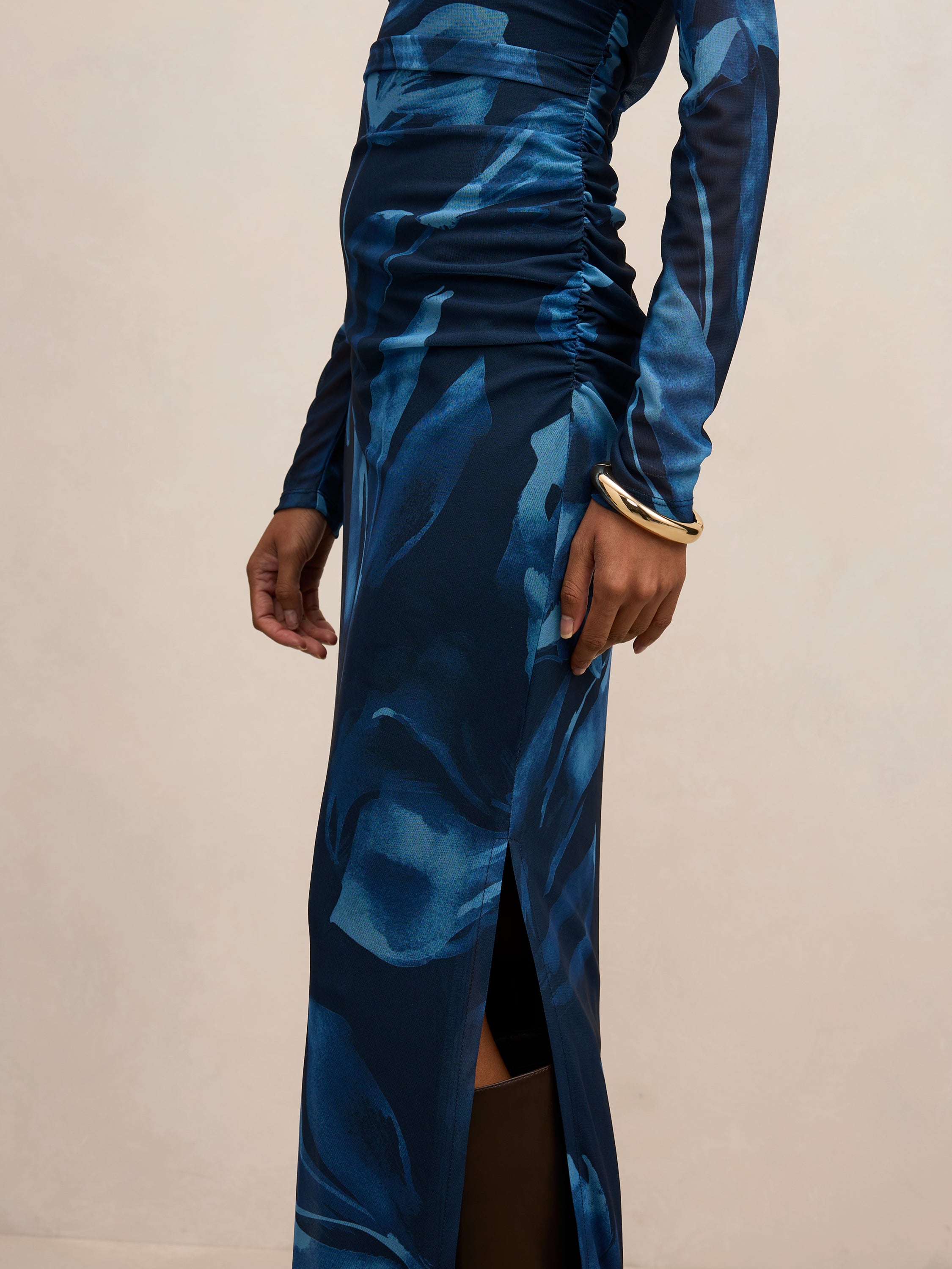 Alannah Petite Printed Midi Dress