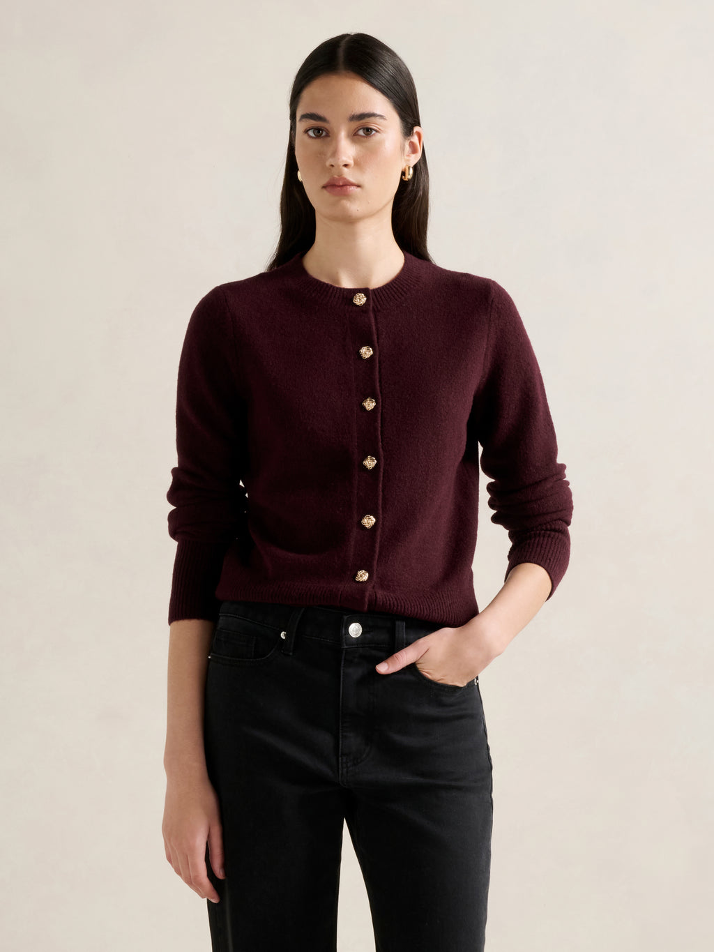 May Crew Neck Cardigan