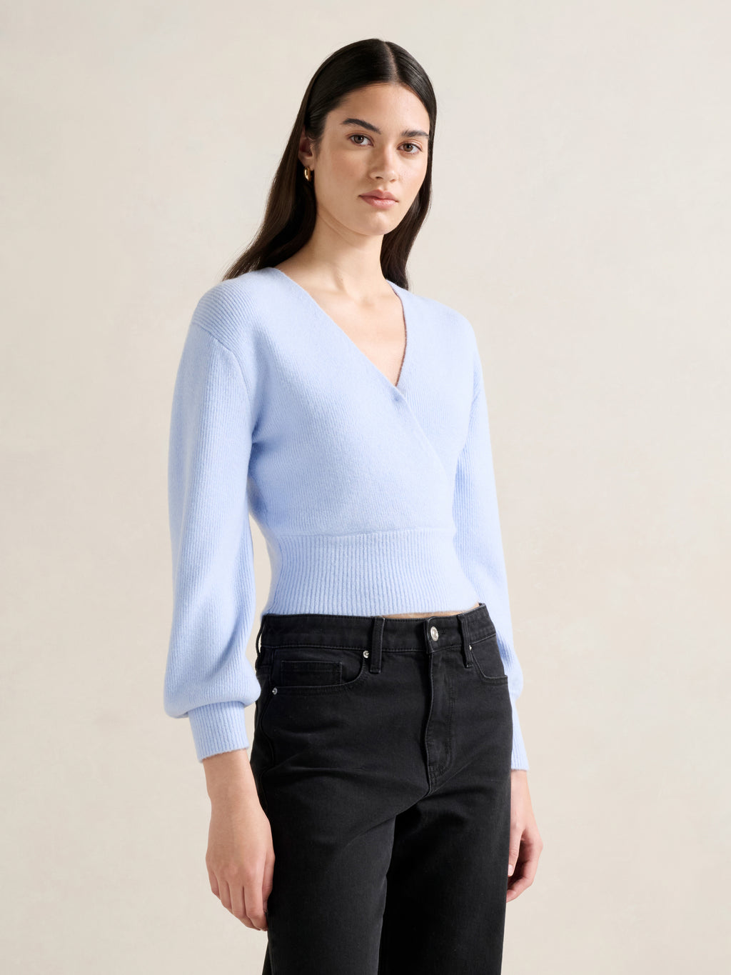 Sloane Wrap Knit Sweater
